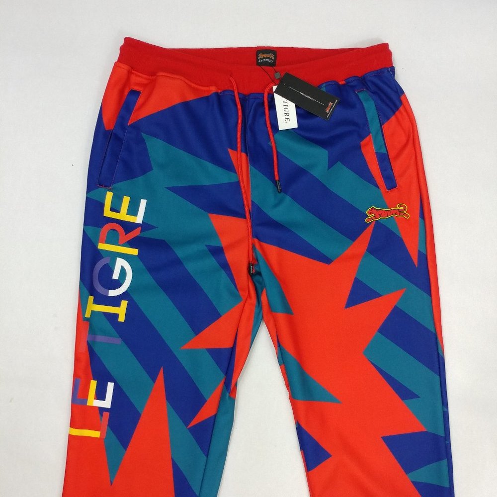 Le Tigre Men's Colorblock Jogger Pants 2XL